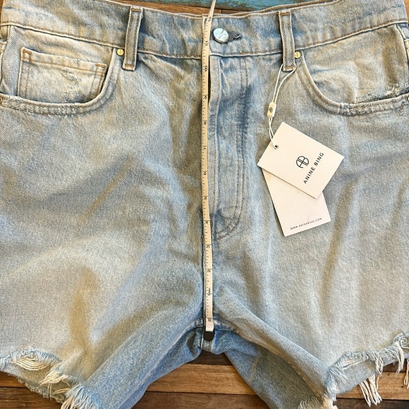 ANINE BING The Kit Blue Shorts Sz 30 **NWT** - Picture 16 of 16